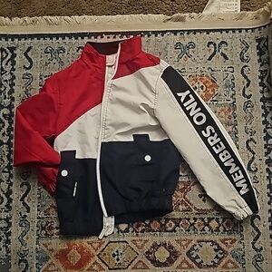 Members Only jacket red/white/blue size 5